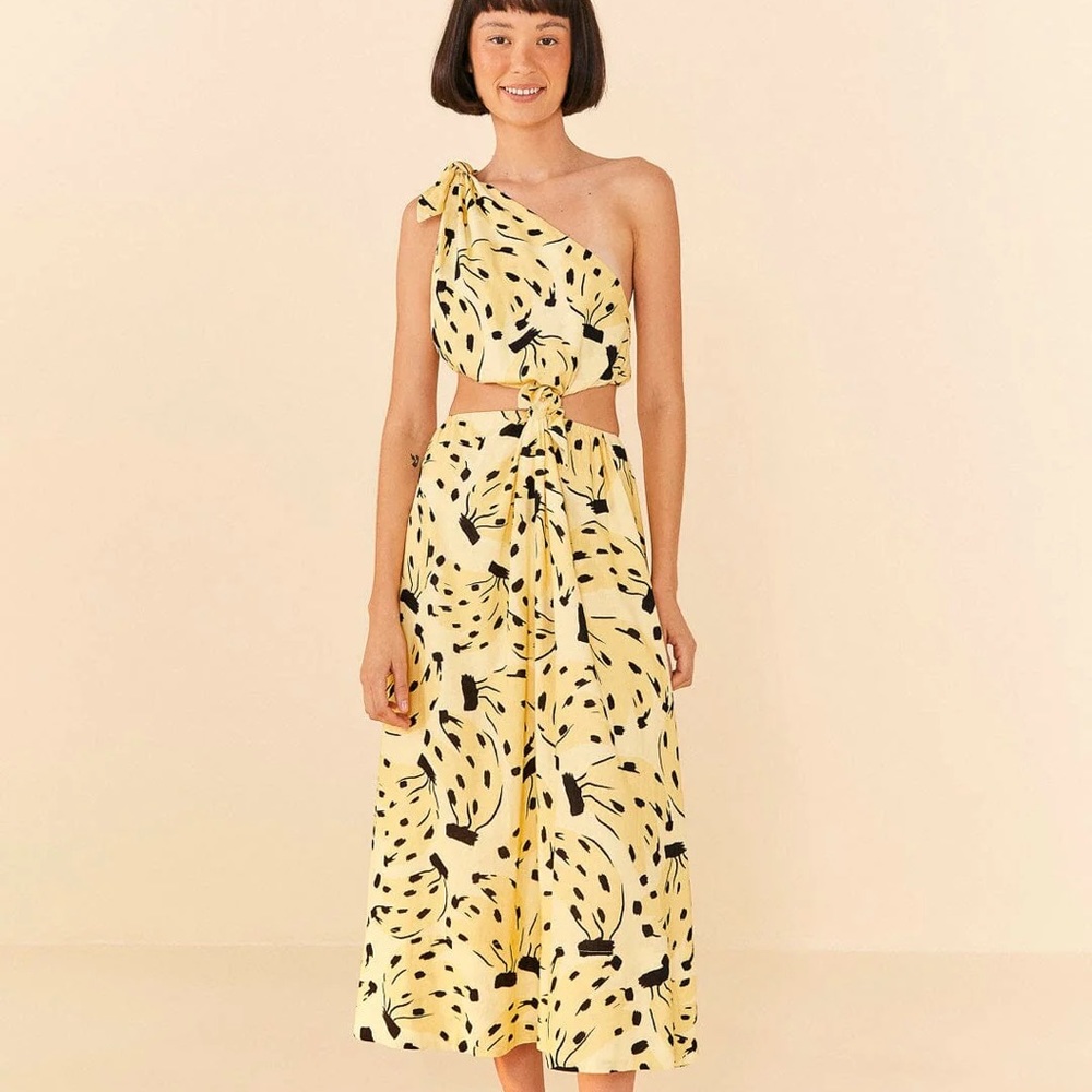 Farm Rio Bossa Banana Midi Dress